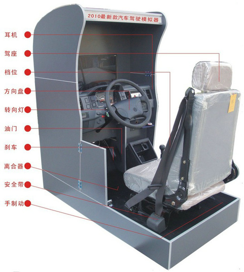 驾校模拟训练机,驾校模拟机,汽车驾驶模拟机(图1)