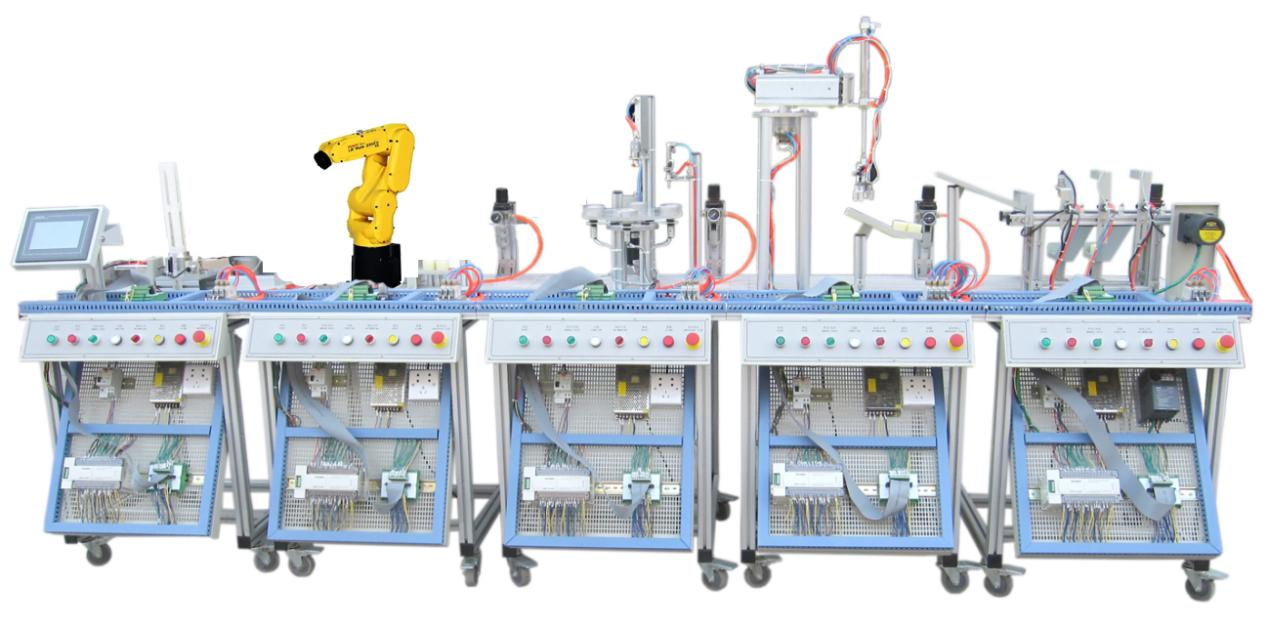 工业机器人机电自动化实训平台，机电自动化实训台(图1)