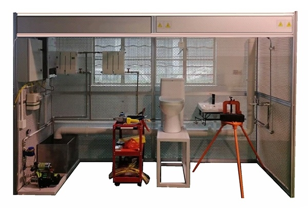 建筑水暖工安装技能实训装置(图1) 建筑水暖工安装技能实训装置